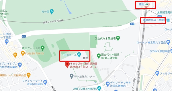 NHKホール-地図2